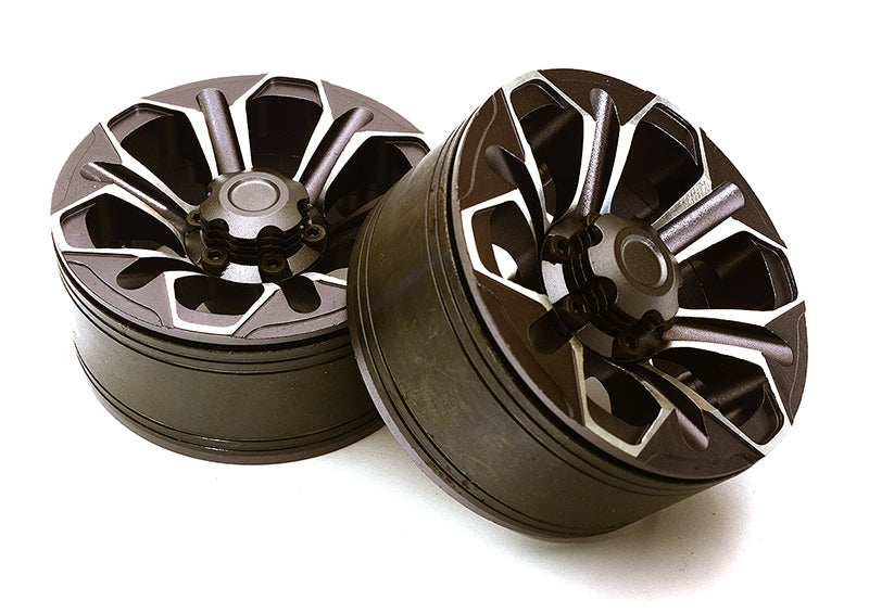 1.9 Size Billet Machined Alloy 6 Spoke Wheel(2) High Mass Type for Scale Crawler