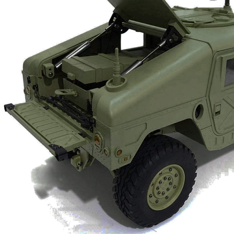 HG-P408 1/10 4X4 RC Military H1 ARTR w/ Partial Electronics & Servos