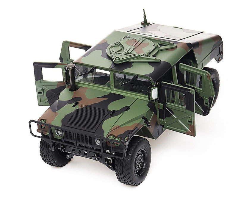 HG-P408 1/10 4X4 RC Military H1 ARTR w/2.4GHz Remote, Sound & Light Upgrades