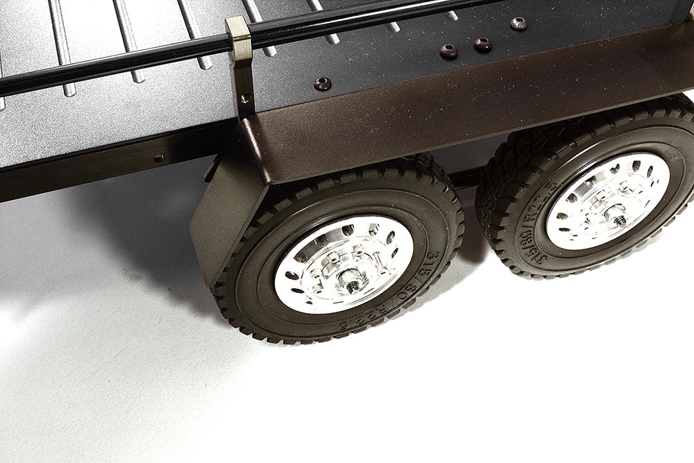 Machined Alloy Flatbed Dual Axle Car Trailer Kit for 1/10 Scale RC 515x316x120mm
