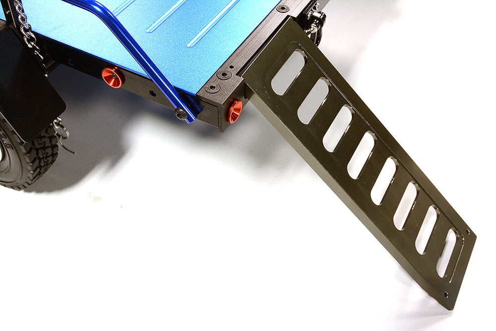 Machined Alloy Flatbed Dual Axle Car Trailer Kit for 1/10 Scale RC 515x316x120mm