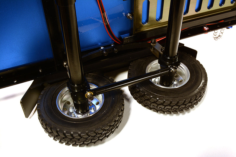 Machined Alloy Flatbed Dual Axle Car Trailer Kit for 1/10 Scale RC 515x316x120mm