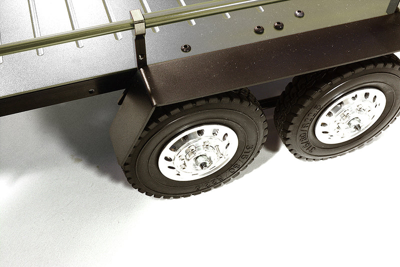Machined Alloy Flatbed Dual Axle Car Trailer Kit for 1/10 Scale RC 515x316x120mm