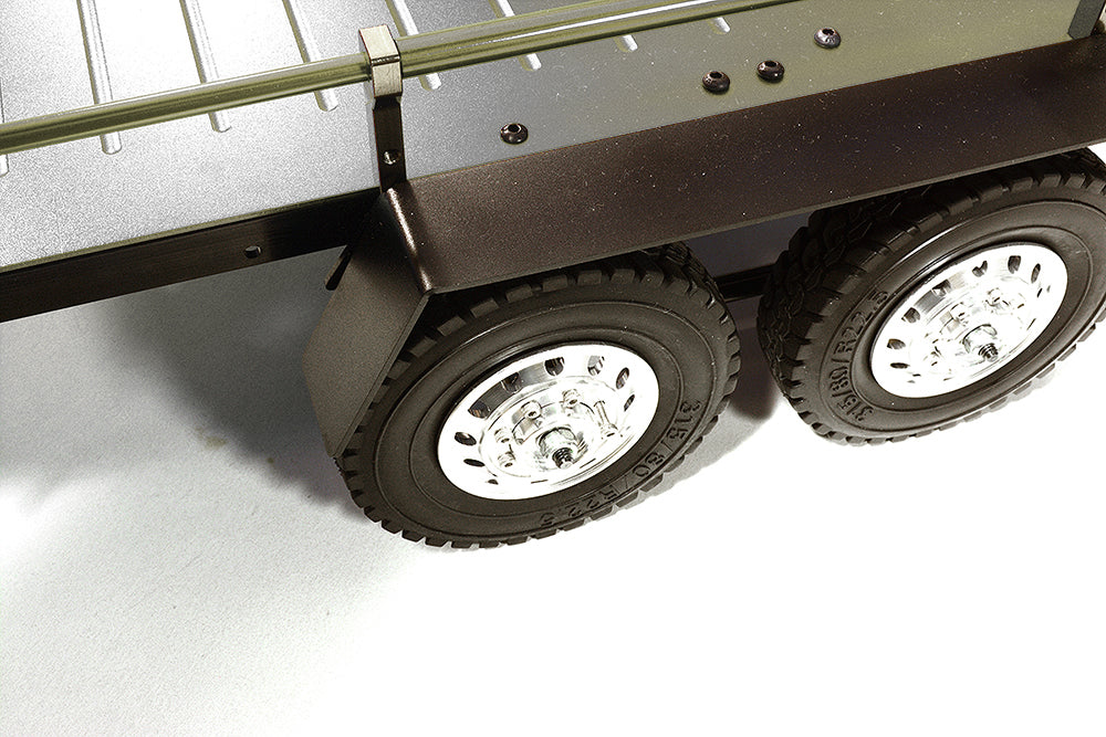 Machined Alloy Flatbed Dual Axle Car Trailer Kit for 1/10 Scale RC 515x316x120mm