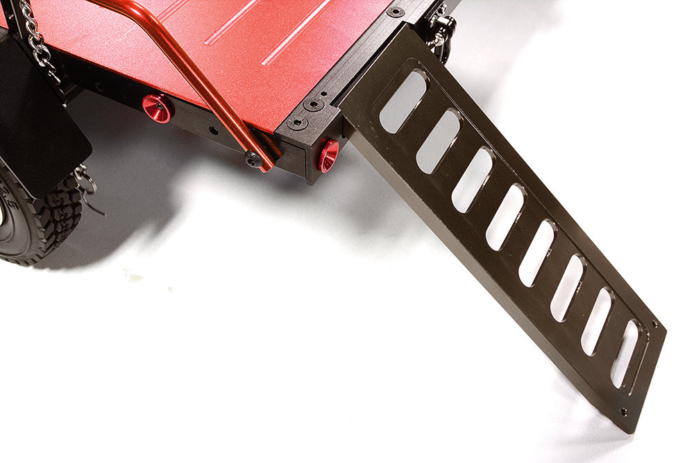 Machined Alloy Flatbed Dual Axle Car Trailer Kit for 1/10 Scale RC 515x316x120mm