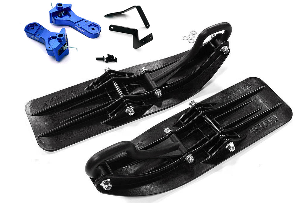 Front Sled Ski Attachment Set for Arrma 1/10 Granite 4X4 3S BLX (RWD Operation)