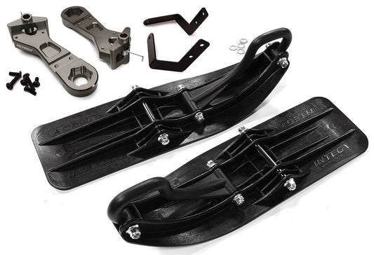 Front Sled Ski Attachment Set for Arrma 1/8 Kraton 6S BLX (for RWD Operation)