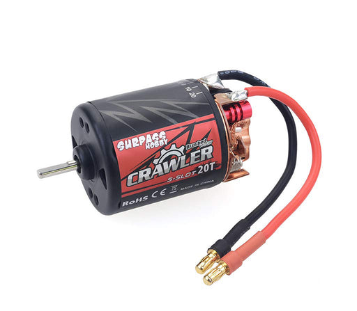 Crawler 5-Slot Stator 20 Turn 540 Size Brush Motor by Surpass Hobby