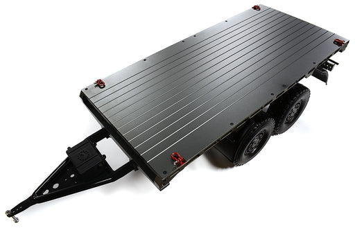Machined Alloy Flatbed Dual Axle Car Trailer Kit for 1/10 Scale RC 720x270x190mm