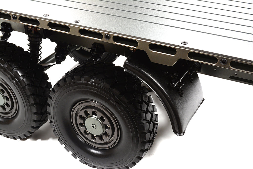 Machined Alloy Flatbed Dual Axle Car Trailer Kit for 1/10 Scale RC 720x270x190mm