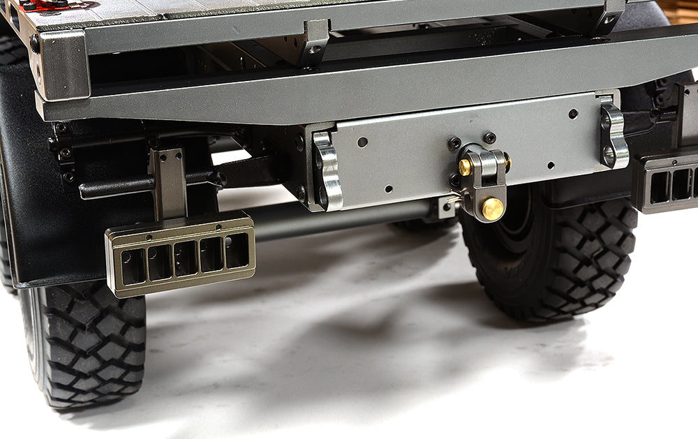 Machined Alloy Flatbed Dual Axle Car Trailer Kit for 1/10 Scale RC 720x270x190mm