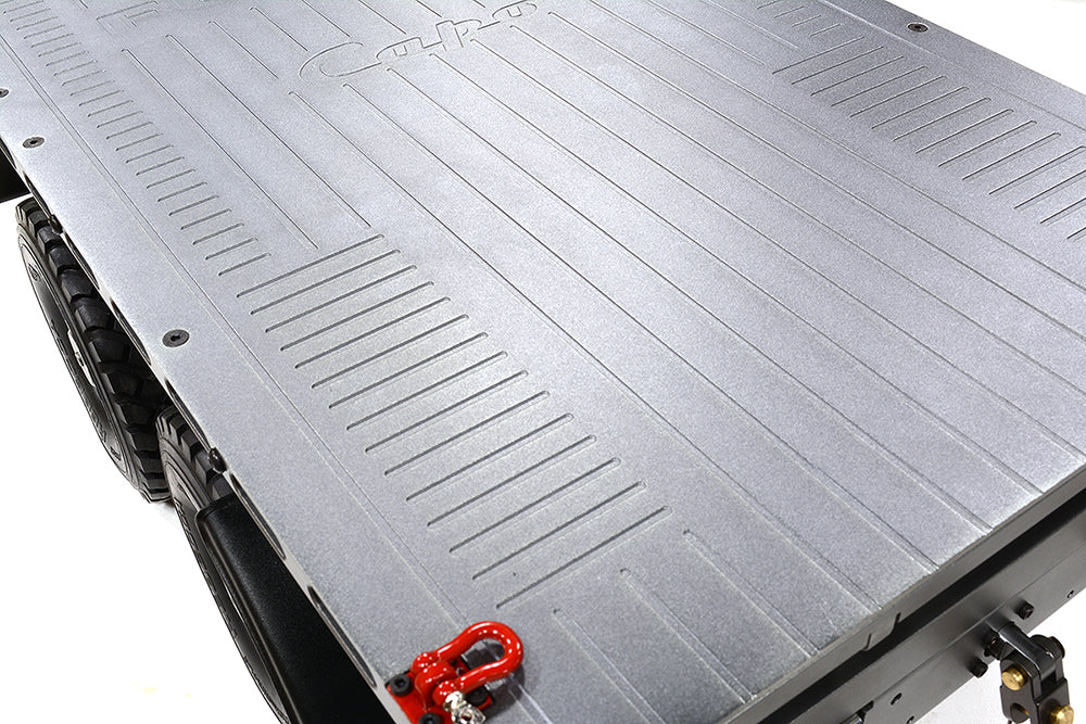 Machined Alloy Flatbed Dual Axle Car Trailer Kit for 1/10 Scale RC 720x270x190mm