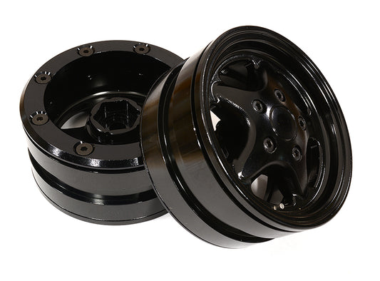 1.9 Size Machined Alloy 5 Spoke Wheel (2) for 1/10 Scale Crawler