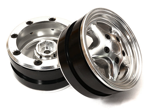 1.9 Size Machined Alloy 5 Spoke Wheel (2) for 1/10 Scale Crawler