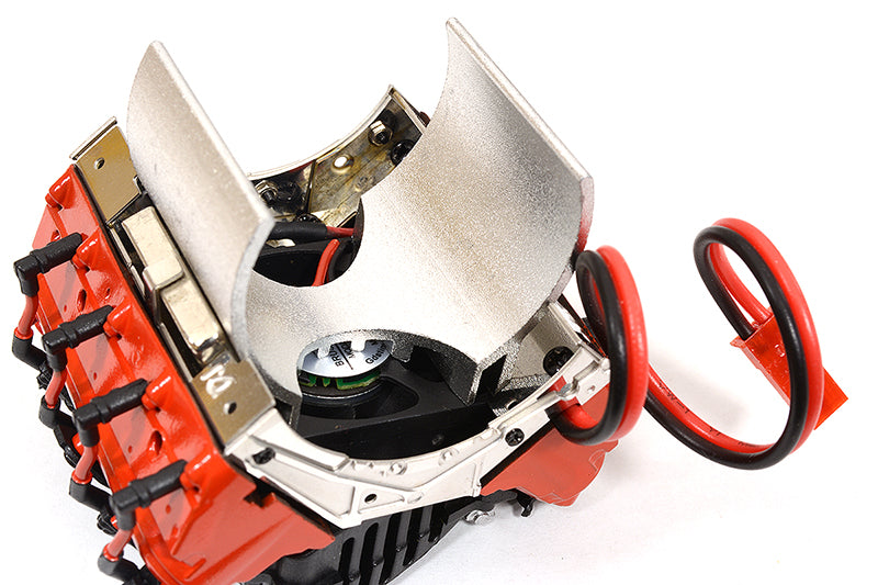 Motor Cooling Fan w/ Realistic V8 Engine Cover for 540 Size Motor (36mm O.D.)