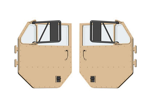 Door Assembly 8012-P0007 Yellow for HG-P801 1/12 8X8 RC Military Truck
