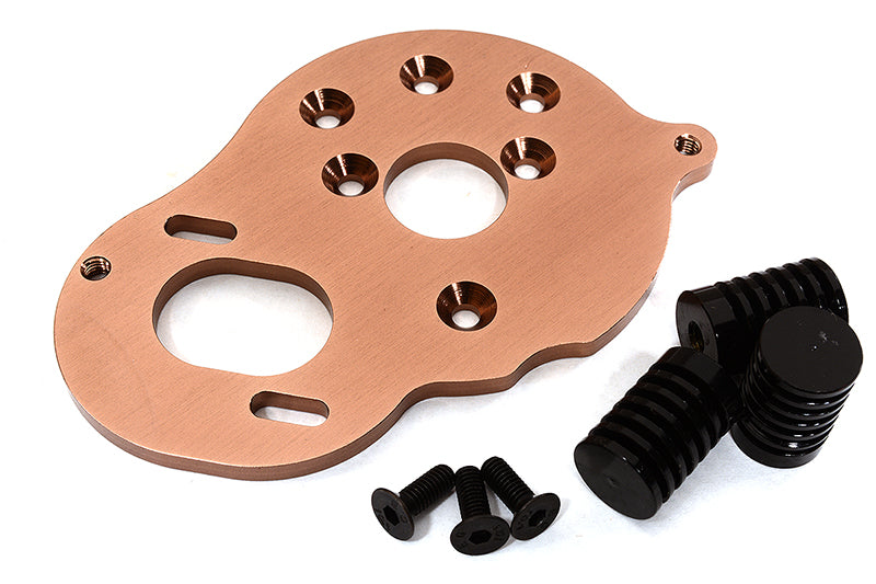 Billet Machined Motor Plate w/ Heatsinks for Element RC 1/10 Enduro Sendero