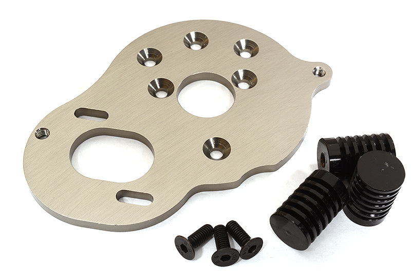 Billet Machined Motor Plate w/ Heatsinks for Element RC 1/10 Enduro Sendero