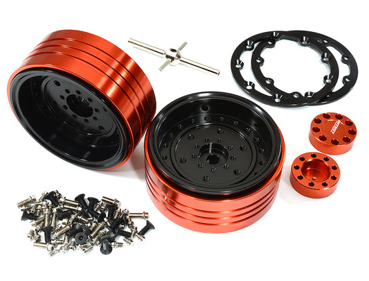 Billet Machined Alloy Beadlock Wheels for Element RC 1/10 Scale Enduro Sendero