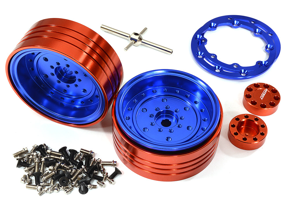 Billet Machined Alloy Beadlock Wheels for Element RC 1/10 Scale Enduro Sendero