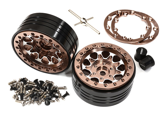 Billet Machined Alloy Beadlock Wheels for Element RC 1/10 Scale Enduro Sendero