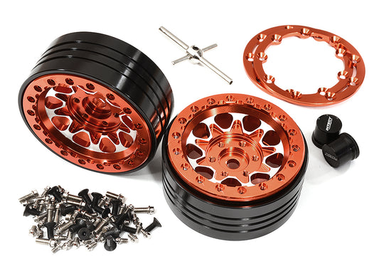 Billet Machined Alloy Beadlock Wheels for Element RC 1/10 Scale Enduro Sendero