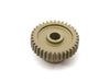 Billet Machined 64 Pitch Pinion Gear 35T, 3.17mm Bore/Shaft for Brushless R/C