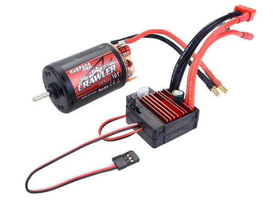 Surpass Hobby Crawler 550 Size 10T 5-Slot Brush Motor w/ BCD80A ESC