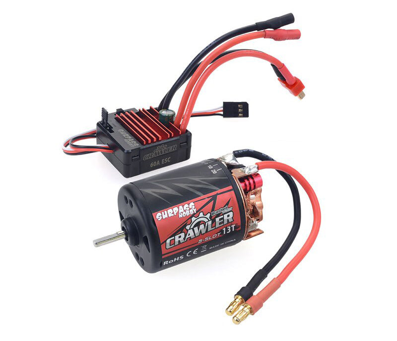 Surpass Hobby Crawler 540 Size 13T 5-Slot Brush Motor w/ BCD60A ESC