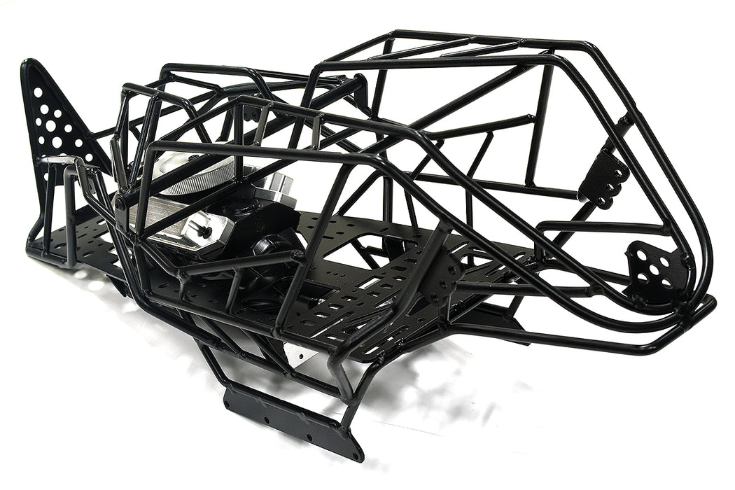 Steel Roll Cage Body w/ Main Gearbox & Motor for Axial 1/10 Wraith 2.2 & RR10