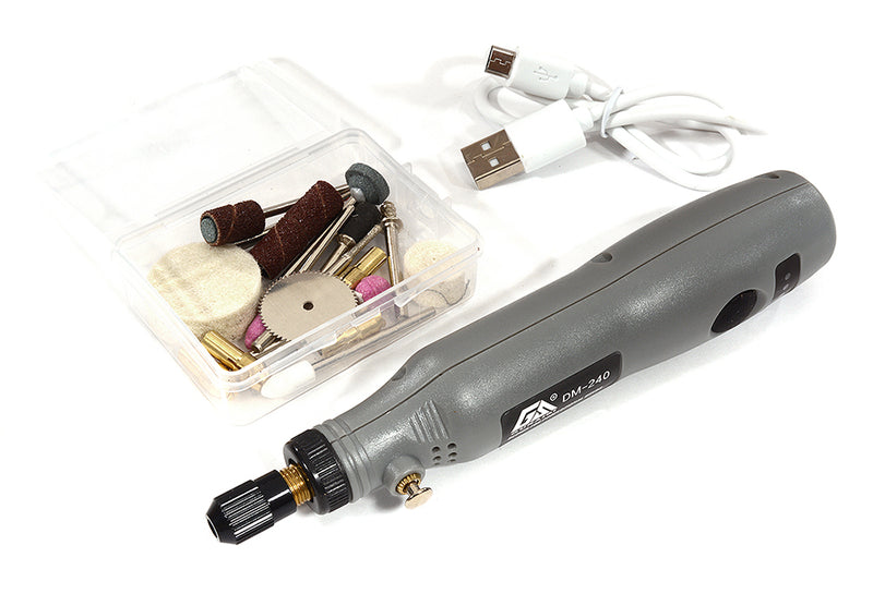 Cordless Mini Grinder Set w/ 3 Speed, USB & Rechargeable