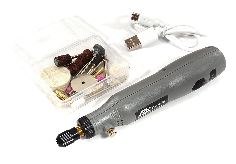 Cordless Mini Grinder Set w/ 3 Speed, USB & Rechargeable
