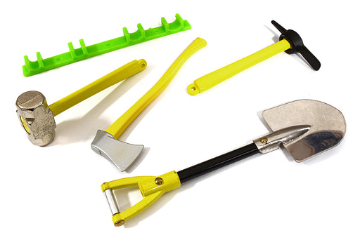 Realistic Model 1/10 Scale Metal Accessories 4pcs Set for Off-Road Crawler