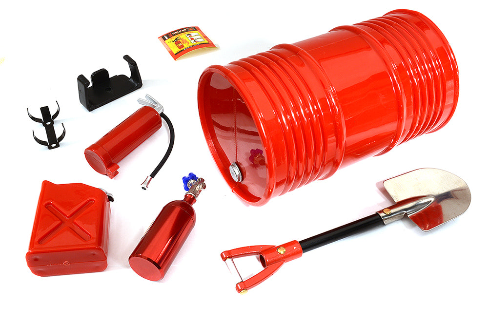 Realistic Model 1/10 Scale Accessories 5pcs Set for Off-Road Crawler