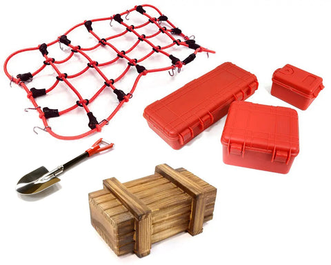 Realistic Model 1/10 Scale Accessories Set for Off-Road Crawler