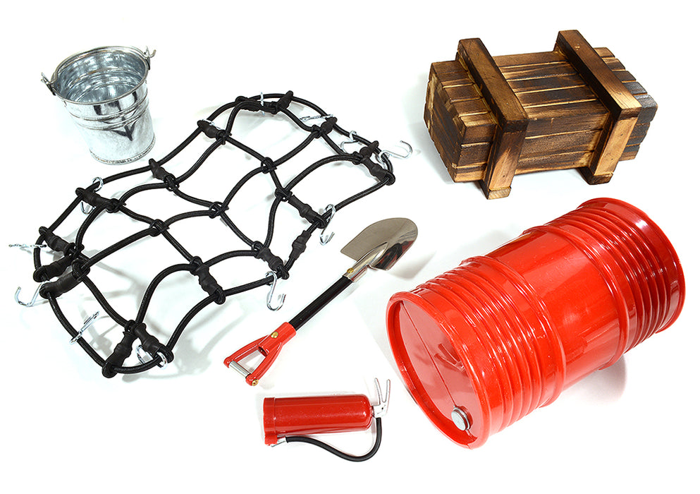 Realistic Model 1/10 Scale Accessories Set for Off-Road Crawler