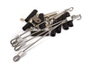 Realistic 1/10 Scale Steel Cable & Mount Set for Off-Road R/C Crawler