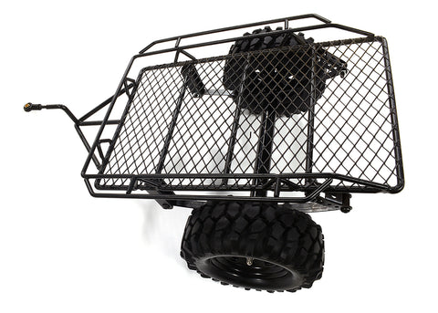 Realistic Leaf Spring 1/10 Size Low Side Trailer for Scale Crawler Truck