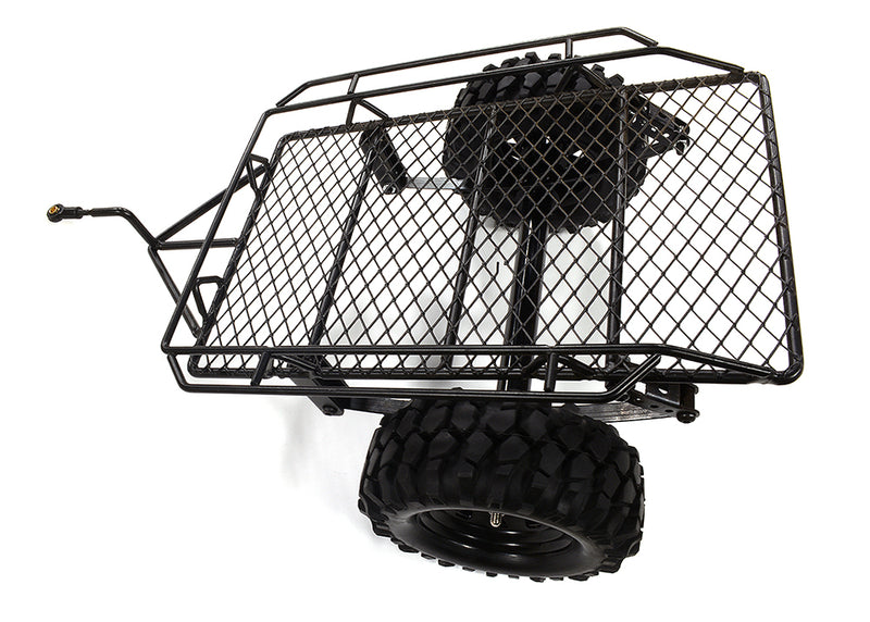 Realistic Leaf Spring 1/10 Size Low Side Trailer for Scale Crawler Truck