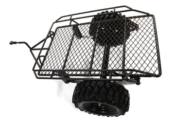 Realistic Leaf Spring 1/10 Size Low Side Trailer for Scale Crawler Truck