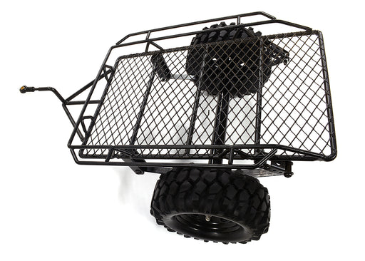 Realistic Leaf Spring 1/10 Size Low Side Trailer for Scale Crawler Truck