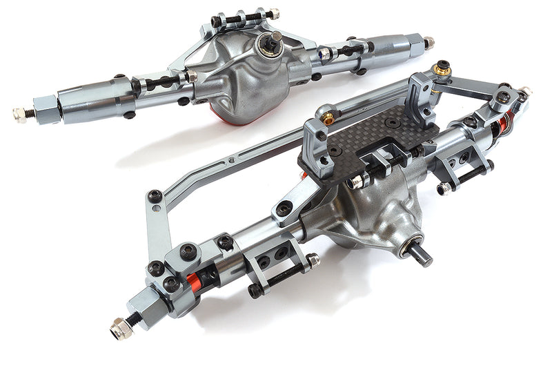 Alloy Machined F & R Axle Assembly w/Internals for 1/10 SCX10 Scale Crawler