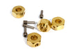 12mm Hex Wheel (4) Hub Brass 8mm Thick for Traxxas TRX-4 Scale & Trail Crawler