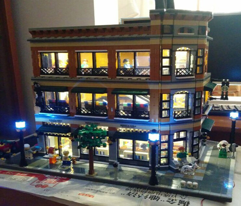 LED Light Kit for Lepin 15017 Barnes & Noble / Starbucks Store