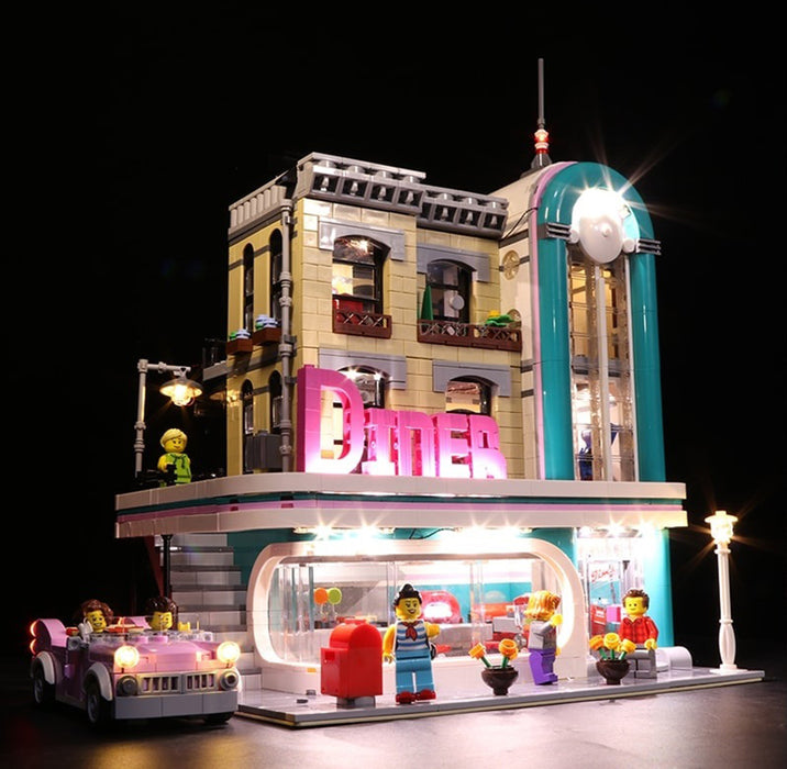 LED Light Kit for Lego 10260 Creator Downtown Diner