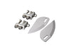 Billet Machined Turn Fins Set w/ Mount 54x21x1.4mm for RC Boat