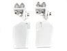Billet Machined Turn Fins Set w/ Mount 50x25x1.4mm for RC Boat