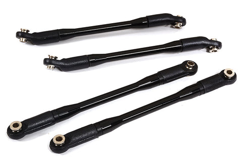 Rear Upper and Lower Suspension Links(4) w/ Rod Ends for Axial 1/10 SCX10 II 6X6