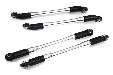 Rear Upper and Lower Suspension Links(4) w/ Rod Ends for Axial 1/10 SCX10 II 6X6