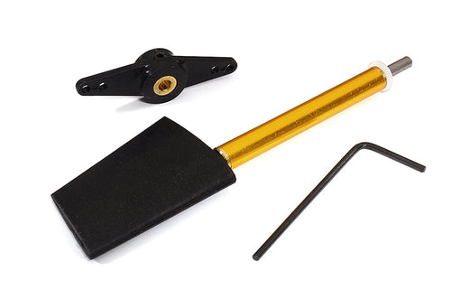 Nylon Rudder Assembly Height=36mm w/ Steering Arm 2mm Hole for RC Boat